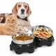 2PCS Elevated Pet Food Dish Raised Dog Bowl Detachable Washable 5.5 Inches Bowl Anti-slip Silione Mat Design for Home Daily Feeding Use 2PCS Elevated Pet Food Dish Raised Dog Bowl Detachable Washable 5.5 Inches Bowl Anti-slip Silione Mat Design for Home Daily Feeding Use