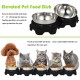 2PCS Elevated Pet Food Dish Raised Dog Bowl Detachable Washable 5.5 Inches Bowl Anti-slip Silione Mat Design for Home Daily Feeding Use 2PCS Elevated Pet Food Dish Raised Dog Bowl Detachable Washable 5.5 Inches Bowl Anti-slip Silione Mat Design for Home Daily Feeding Use