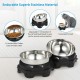 2PCS Elevated Pet Food Dish Raised Dog Bowl Detachable Washable 5.5 Inches Bowl Anti-slip Silione Mat Design for Home Daily Feeding Use 2PCS Elevated Pet Food Dish Raised Dog Bowl Detachable Washable 5.5 Inches Bowl Anti-slip Silione Mat Design for Home Daily Feeding Use