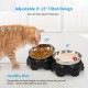 2PCS Elevated Pet Food Dish Raised Dog Bowl Detachable Washable 5.5 Inches Bowl Anti-slip Silione Mat Design for Home Daily Feeding Use 2PCS Elevated Pet Food Dish Raised Dog Bowl Detachable Washable 5.5 Inches Bowl Anti-slip Silione Mat Design for Home Daily Feeding Use