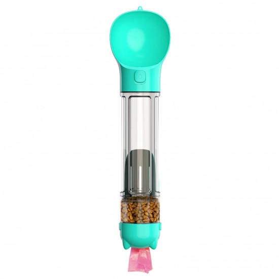 Pet Water Bottle, Dog Travel Leak Proof Water Cup 500ml 4-in-1 dispenser drinking bowl with Garbage Shovel Food Container Trash Bag Box Pet Water Bottle, Dog Travel Leak Proof Water Cup 500ml 4-in-1 dispenser drinking bowl with Garbage Shovel Food Container Trash Bag Box