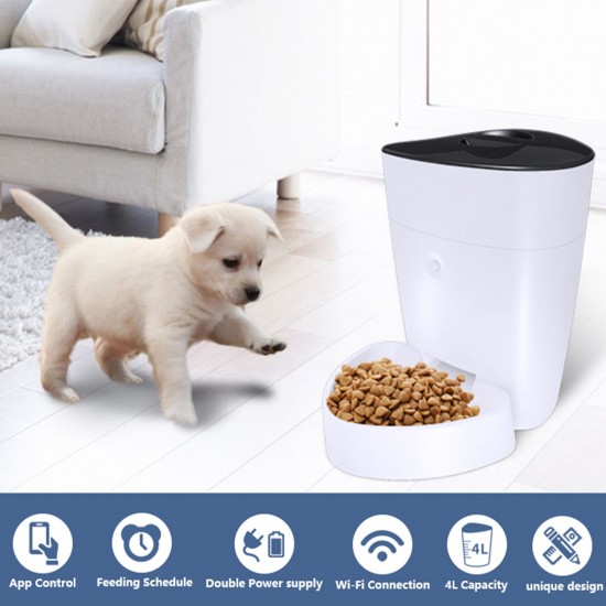 Automatic Pet Feeder Smart Pet Feeder Wi-Fi Dog Cat Food Dispenser Remote Control Pet Feeder Programmable Timer Up to 8 Meals Per Day for Dogs Cats Small Medium Large Pets Automatic Pet Feeder Smart Pet Feeder Wi-Fi Dog Cat Food Dispenser Remote Control Pet Feeder Programmable Timer Up to 8 Meals Per Day for Dogs Cats Small Medium Large Pets