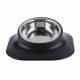 Stainless Steel Pet Bowl with Rubber Base, 15 Degree Tilt Raised Non-Slip Feeder for Small/Medium/Large Dogs, Perfect for Pet Feeding Bowls and Water Bowls Stainless Steel Pet Bowl with Rubber Base, 15 Degree Tilt Raised Non-Slip Feeder for Small/Medium/Large Dogs, Perfect for Pet Feeding Bowls and Water Bowls