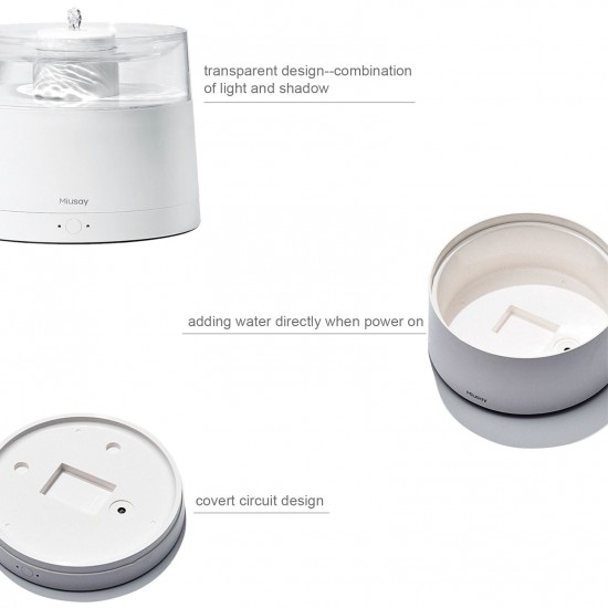 Miusay Pet Water Fountain Drinking Fountain Cat Water Dispenser Automatic Cat Drinking Fountain Miusay Pet Water Fountain Drinking Fountain Cat Water Dispenser Automatic Cat Drinking Fountain