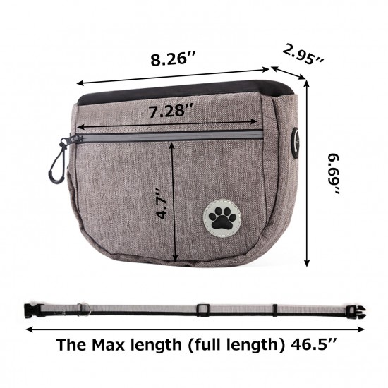 Large Capacity Dog Snack Bag Dog Treat Pouch Dog Training Pouch Bag with Adjustable Waistband Pet Training Pocket Outdoor Bag Large Capacity Dog Snack Bag Dog Treat Pouch Dog Training Pouch Bag with Adjustable Waistband Pet Training Pocket Outdoor Bag