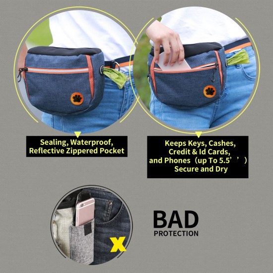 Large Capacity Dog Snack Bag Dog Treat Pouch Dog Training Pouch Bag with Adjustable Waistband Pet Training Pocket Outdoor Bag Large Capacity Dog Snack Bag Dog Treat Pouch Dog Training Pouch Bag with Adjustable Waistband Pet Training Pocket Outdoor Bag