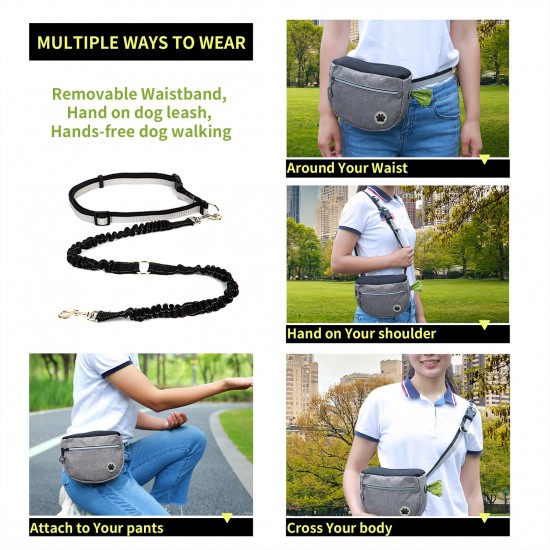 Large Capacity Dog Snack Bag Dog Treat Pouch Dog Training Pouch Bag with Adjustable Waistband Pet Training Pocket Outdoor Bag Large Capacity Dog Snack Bag Dog Treat Pouch Dog Training Pouch Bag with Adjustable Waistband Pet Training Pocket Outdoor Bag