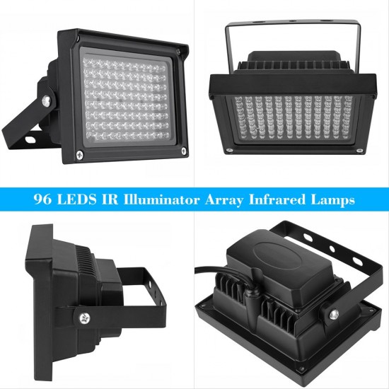 96 LEDS IR Illuminator Array Infrared Lamps Night Vision Outdoor Waterproof For CCTV Security Camera 96 LEDS IR Illuminator Array Infrared Lamps Night Vision Outdoor Waterproof For CCTV Security Camera
