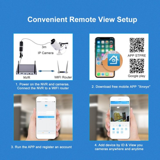 Wireless WiFi Security Camera,720P Outdoor Waterproof Surveillance Camera support Night Vision,Motion Detection,Remote Access Wireless WiFi Security Camera,720P Outdoor Waterproof Surveillance Camera support Night Vision,Motion Detection,Remote Access