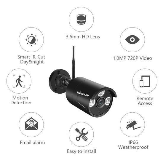 Wireless WiFi Security Camera,720P Outdoor Waterproof Surveillance Camera support Night Vision,Motion Detection,Remote Access Wireless WiFi Security Camera,720P Outdoor Waterproof Surveillance Camera support Night Vision,Motion Detection,Remote Access
