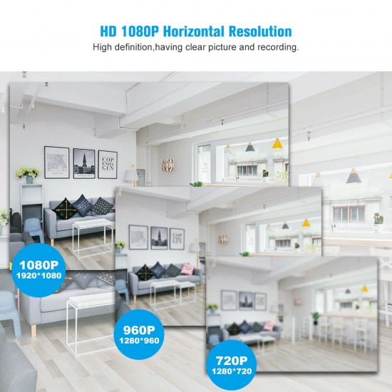 Security Cameras System 4CH 1080P WiFi Surveillance DVR Kit with 4 Weatherproof IP67 2.0MP IP Network Cameras 98ft IR-cut Night Vision P2P Remote Access US Plug Security Cameras System 4CH 1080P WiFi Surveillance DVR Kit with 4 Weatherproof IP67 2.0MP IP Network Cameras 98ft IR-cut Night Vision P2P Remote Access US Plug