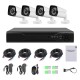 Security Cameras System 4CH 1080P WiFi Surveillance DVR Kit with 4 Weatherproof IP67 2.0MP IP Network Cameras 98ft IR-cut Night Vision P2P Remote Access US Plug Security Cameras System 4CH 1080P WiFi Surveillance DVR Kit with 4 Weatherproof IP67 2.0MP IP Network Cameras 98ft IR-cut Night Vision P2P Remote Access US Plug
