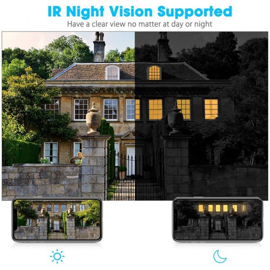 Security Cameras System 4CH 1080P WiFi Surveillance DVR Kit with 4 Weatherproof IP67 2.0MP IP Network Cameras 98ft IR-cut Night Vision P2P Remote Access US Plug Security Cameras System 4CH 1080P WiFi Surveillance DVR Kit with 4 Weatherproof IP67 2.0MP IP Network Cameras 98ft IR-cut Night Vision P2P Remote Access US Plug