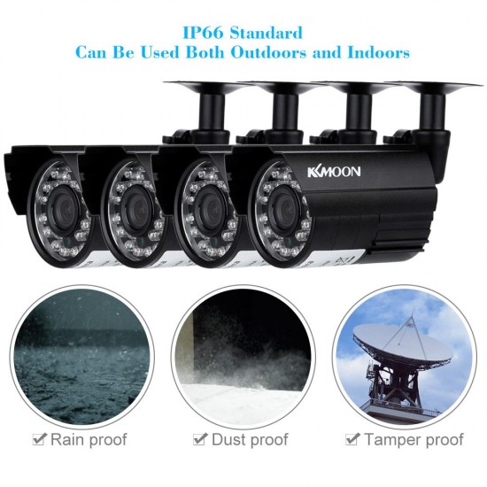 4pcs AHD 720P Weatherproof CCTV Cameras Kit IR CUT Color CMOS Home Security System 3.6mm 4pcs AHD 720P Weatherproof CCTV Cameras Kit IR CUT Color CMOS Home Security System 3.6mm