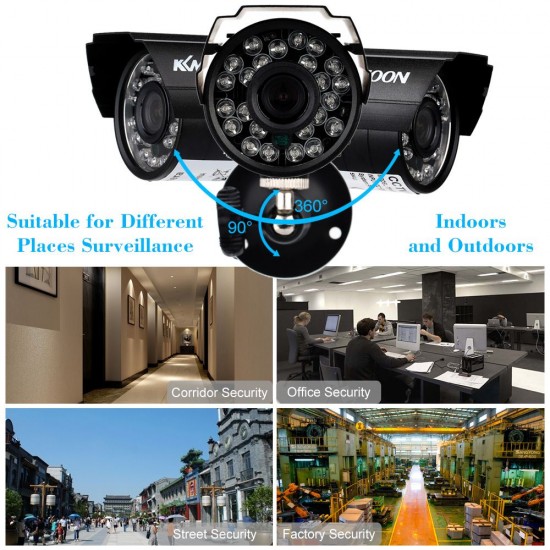 4pcs AHD 720P Weatherproof CCTV Cameras Kit IR CUT Color CMOS Home Security System 3.6mm 4pcs AHD 720P Weatherproof CCTV Cameras Kit IR CUT Color CMOS Home Security System 3.6mm