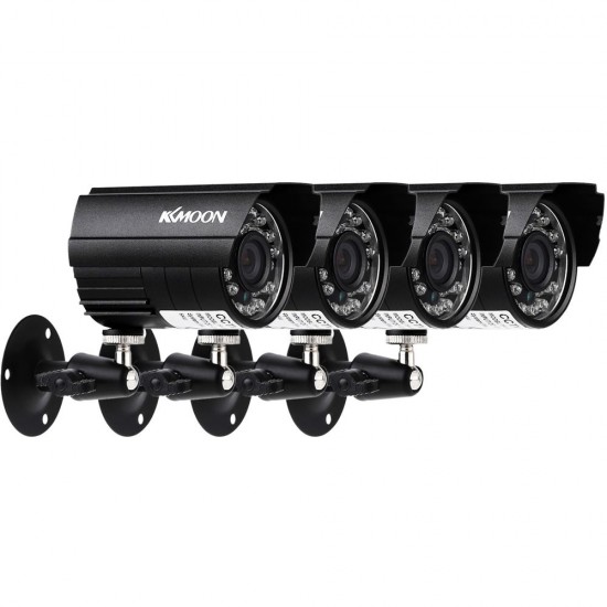 4pcs AHD 720P Weatherproof CCTV Cameras Kit IR CUT Color CMOS Home Security System 3.6mm 4pcs AHD 720P Weatherproof CCTV Cameras Kit IR CUT Color CMOS Home Security System 3.6mm