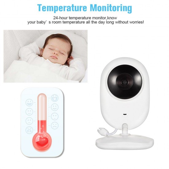 4.3inch Wireless Video Baby Monitor 2 Way Talk Baby Monitor with Camera Support 4 Cameras VOX Mode Temperature Monitoring IR Night Vision Baby Nanny Security Camera 4.3inch Wireless Video Baby Monitor 2 Way Talk Baby Monitor with Camera Support 4 Cameras VOX Mode Temperature Monitoring IR Night Vision Baby Nanny Security Camera