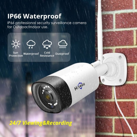8 Channel 2MP Wireless WiFi Security Camera System NVR Kit with 4pcs Outdoor Waterproof IP Cameras Plug and Play Remote View Motion Detection Night Vision(Hard Drive not Included) 8 Channel 2MP Wireless WiFi Security Camera System NVR Kit with 4pcs Outdoor Waterproof IP Cameras Plug and Play Remote View Motion Detection Night Vision(Hard Drive not Included)