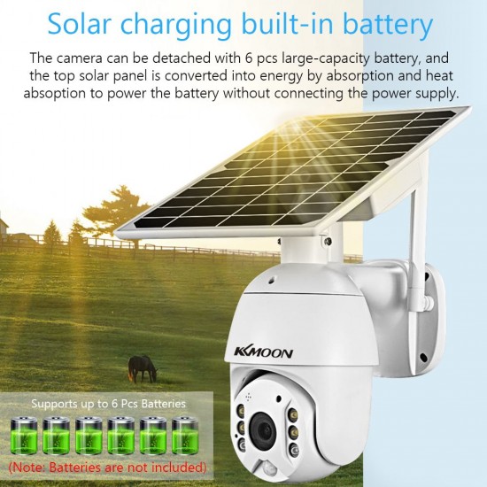 1080P Wireless Solar Panel Security Camera Outdoor Waterproof Surveillance Camera with Full Color Night Vision Support PIR Human Detection,Two Way Audio,Remote Access Battery,Battery Not Include Battery 1080P Wireless Solar Panel Security Camera Outdoor Waterproof Surveillance Camera with Full Color Night Vision Support PIR Human Detection,Two Way Audio,Remote Access Battery,Battery Not Include Battery
