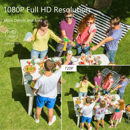 2MP 1080P Full High Definition Security Camera Outdoor/Indoor (Hybrid 4-in-1 CVI/TVI/AHD/CVBS) Infrared Night Vision Weatherproof Surveillance CCTV Bullet Camera NTSC System 2MP 1080P Full High Definition Security Camera Outdoor/Indoor (Hybrid 4-in-1 CVI/TVI/AHD/CVBS) Infrared Night Vision Weatherproof Surveillance CCTV Bullet Camera NTSC System