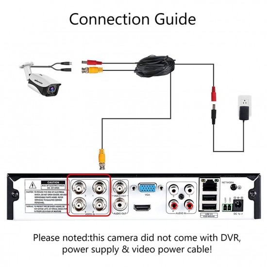 2MP 1080P Full High Definition Security Camera Outdoor/Indoor (Hybrid 4-in-1 CVI/TVI/AHD/CVBS) Infrared Night Vision Weatherproof Surveillance CCTV Bullet Camera NTSC System 2MP 1080P Full High Definition Security Camera Outdoor/Indoor (Hybrid 4-in-1 CVI/TVI/AHD/CVBS) Infrared Night Vision Weatherproof Surveillance CCTV Bullet Camera NTSC System