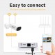 Wireless Security Camera System 4 Channel Wireless Surveillance NVR with 2pcs 3MP Super High Definition WiFi IP Camera support night vision,motion detection,alarm push,IP66 Waterproof Wireless Security Camera System 4 Channel Wireless Surveillance NVR with 2pcs 3MP Super High Definition WiFi IP Camera support night vision,motion detection,alarm push,IP66 Waterproof