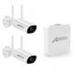 Wireless Security Camera System 4 Channel Wireless Surveillance NVR with 2pcs 3MP Super High Definition WiFi IP Camera support night vision,motion detection,alarm push,IP66 Waterproof Wireless Security Camera System 4 Channel Wireless Surveillance NVR with 2pcs 3MP Super High Definition WiFi IP Camera support night vision,motion detection,alarm push,IP66 Waterproof