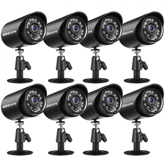 8pcs Full High Definition 1080P 2MP Security Analog Cameras Outdoor Weatherproof CCTV Surveillance Camera With Infrared Night Vision Motion Detection NTSC System 8pcs Full High Definition 1080P 2MP Security Analog Cameras Outdoor Weatherproof CCTV Surveillance Camera With Infrared Night Vision Motion Detection NTSC System