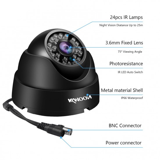 1080P Full High Definition Security Camera 2MP Surveillance AHD Camera Outdoor Weatherproof,Infrared Night Vision,Motion Detection,Pal System 1080P Full High Definition Security Camera 2MP Surveillance AHD Camera Outdoor Weatherproof,Infrared Night Vision,Motion Detection,Pal System