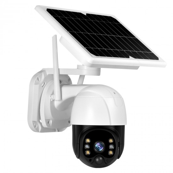 Wireless Solar Panel Security Camera, 3MP Outdoor Surveillance Rechargeable Battery Camera, Night Vision, PIR Motion Detection, IP66 Waterproof, 2-Way Audio Wireless Solar Panel Security Camera, 3MP Outdoor Surveillance Rechargeable Battery Camera, Night Vision, PIR Motion Detection, IP66 Waterproof, 2-Way Audio
