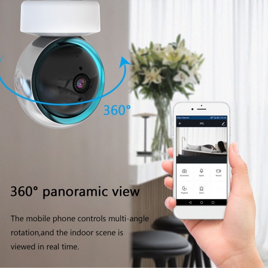 Indoor Home Security Camera 1080P Wireless WiFi Surveillance Camera with Night Vision,Motion Detection,Remote Access,Two-way Audio Indoor Home Security Camera 1080P Wireless WiFi Surveillance Camera with Night Vision,Motion Detection,Remote Access,Two-way Audio