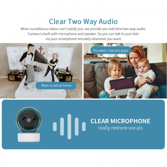 Indoor Home Security Camera 1080P Wireless WiFi Surveillance Camera with Night Vision,Motion Detection,Remote Access,Two-way Audio Indoor Home Security Camera 1080P Wireless WiFi Surveillance Camera with Night Vision,Motion Detection,Remote Access,Two-way Audio