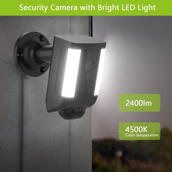 Outdoor Spotlight Security Camera, 2MP WiFi IP Cameras with Spot Light,Night Vision IP55 Waterproof, PIR Motion Detection,Two-Way Audio Outdoor Spotlight Security Camera, 2MP WiFi IP Cameras with Spot Light,Night Vision IP55 Waterproof, PIR Motion Detection,Two-Way Audio