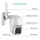 Outdoor Wireless WiFi Security Camera, 1080P Pan Tilt Zoom Surveillance CCTV Weatherproof PTZ Camera with 2-Way Audio, Motion Detection, Night Vision, YI IOT APP Remote Access, IP66 Waterproof Outdoor Wireless WiFi Security Camera, 1080P Pan Tilt Zoom Surveillance CCTV Weatherproof PTZ Camera with 2-Way Audio, Motion Detection, Night Vision, YI IOT APP Remote Access, IP66 Waterproof