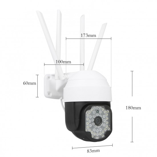 IP Speed 2MP Dome Camera High Definition IR Night Vision Digital Fixed Focus 3.6mm Lens IP66 Protect Rate Indoor Outdoor WIFI Security Cameras Wall / Ceiling Mount IP Speed 2MP Dome Camera High Definition IR Night Vision Digital Fixed Focus 3.6mm Lens IP66 Protect Rate Indoor Outdoor WIFI Security Cameras Wall / Ceiling Mount