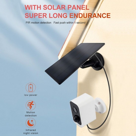2MP WiFi Battery Security Camera Wireless 1080P Home Surveillance Camera Outdoor Solar Camera with 2-Way Audio Night Vision Motion Detection IP66 Waterproof with 2pcs Batteries 2MP WiFi Battery Security Camera Wireless 1080P Home Surveillance Camera Outdoor Solar Camera with 2-Way Audio Night Vision Motion Detection IP66 Waterproof with 2pcs Batteries