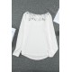 Lace Splicing Hollow Out Blouse Lace Splicing Hollow Out Blouse