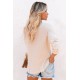 Apricot Cotton Knit Grommet Top Apricot Cotton Knit Grommet Top