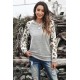 Gray Round Neck Leopard Long Sleeve Top Gray Round Neck Leopard Long Sleeve Top