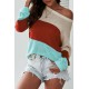 Apricot Colorblock Knit Top Apricot Colorblock Knit Top