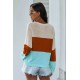 Apricot Colorblock Knit Top Apricot Colorblock Knit Top