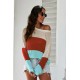Apricot Colorblock Knit Top Apricot Colorblock Knit Top