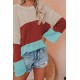 Apricot Colorblock Knit Top Apricot Colorblock Knit Top