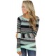 Mint Multi Striped Long Sleeve Top Mint Multi Striped Long Sleeve Top
