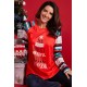 Red Letter Print Striped Long Sleeve T-shirt Red Letter Print Striped Long Sleeve T-shirt