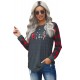 Christmas Pattern Plaid Splice Long Sleeve Top Christmas Pattern Plaid Splice Long Sleeve Top