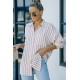 Khaki Striped Buttons Closure Long Sleeve Shirt Khaki Striped Buttons Closure Long Sleeve Shirt