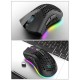 2.4G Wireless Gaming Mouse Rechargeable Mouse with RGB Light Effect 3 Adjustable DPI Hollowed-out Honeycomb Design Black 2.4G Wireless Gaming Mouse Rechargeable Mouse with RGB Light Effect 3 Adjustable DPI Hollowed-out Honeycomb Design Black