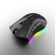 2.4G Wireless Gaming Mouse Rechargeable Mouse with RGB Light Effect 3 Adjustable DPI Hollowed-out Honeycomb Design Black 2.4G Wireless Gaming Mouse Rechargeable Mouse with RGB Light Effect 3 Adjustable DPI Hollowed-out Honeycomb Design Black