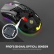 2.4G Wireless Gaming Mouse Rechargeable Mouse with RGB Light Effect 3 Adjustable DPI Hollowed-out Honeycomb Design Black 2.4G Wireless Gaming Mouse Rechargeable Mouse with RGB Light Effect 3 Adjustable DPI Hollowed-out Honeycomb Design Black